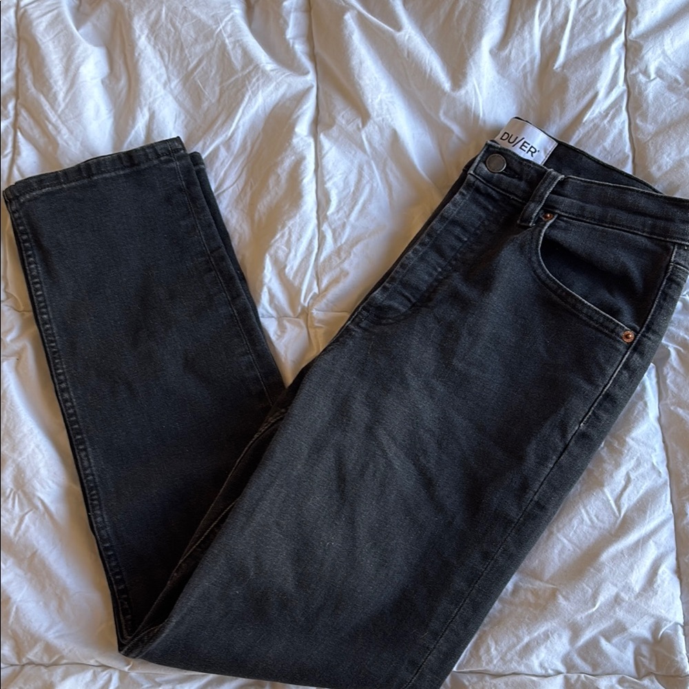 DU/ER Duer Women’s High Rise Straight Leg Performance Denim